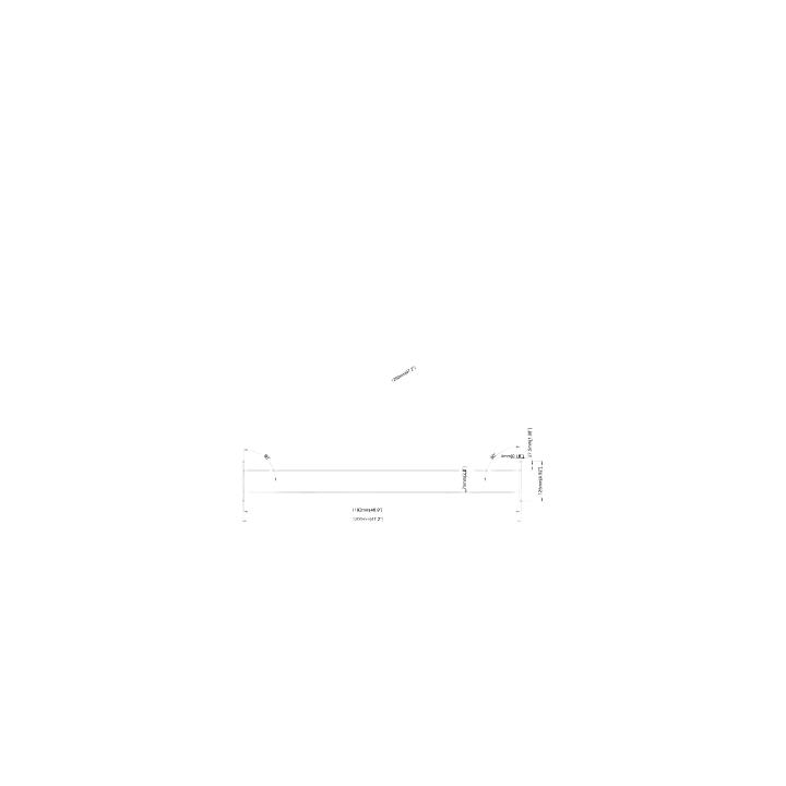 Accesorio _ Perfil Rectangular para Interconexión de Patas de Videowall LED | Longitud 1200 mm | Ancho 56 mm | Incluye