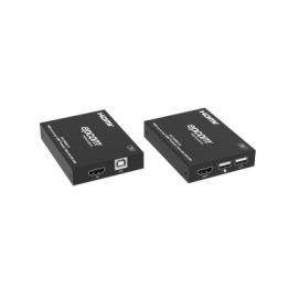 Extensor HDMI con KVM | Sobre IP | Transmisión hasta 150m | Cat5e/6 | HDCP 1.4 | 1080p | Control IR | Compatible