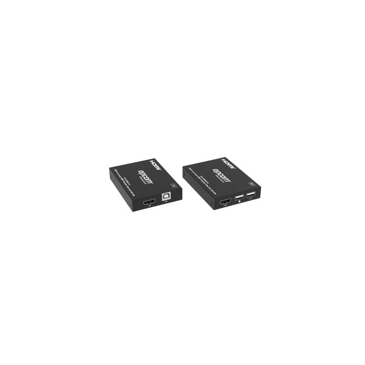 Extensor HDMI con KVM | Sobre IP | Transmisión hasta 150m | Cat5e/6 | HDCP 1.4 | 1080p | Control IR | Compatible
