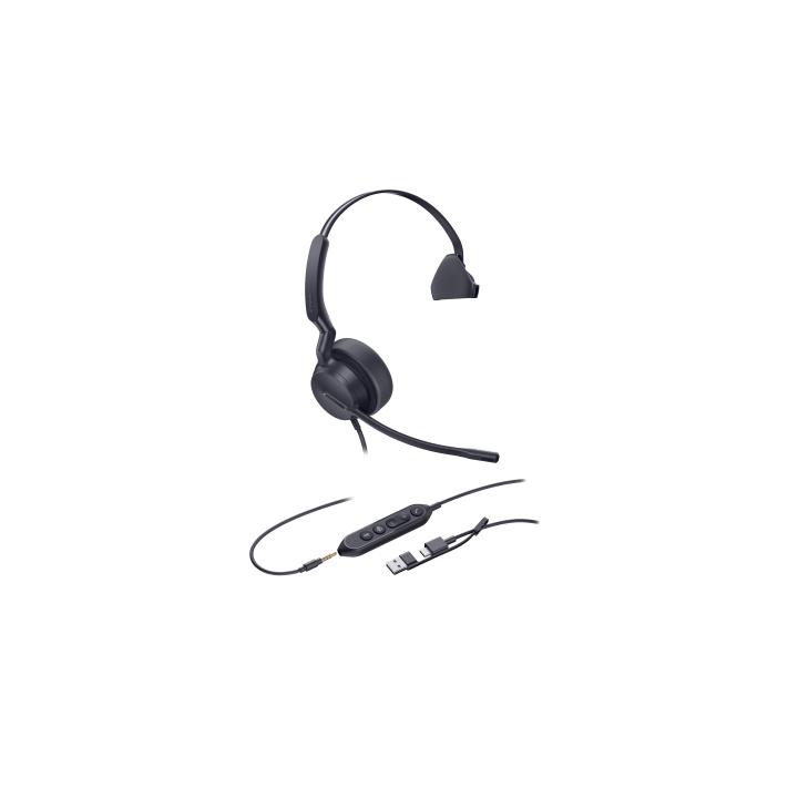 Diadema Alámbrica UH42 SE Mono de Yealink Certificada para Microsoft Teams con USB-C/A