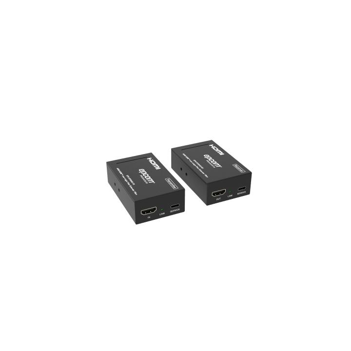 Extensor HDMI sobre Fibra Óptica | Resolución 4K2K@60Hz | Monomodo | 4:4:4 | Ancho de Banda 18 Gbps | Distancia hasta
