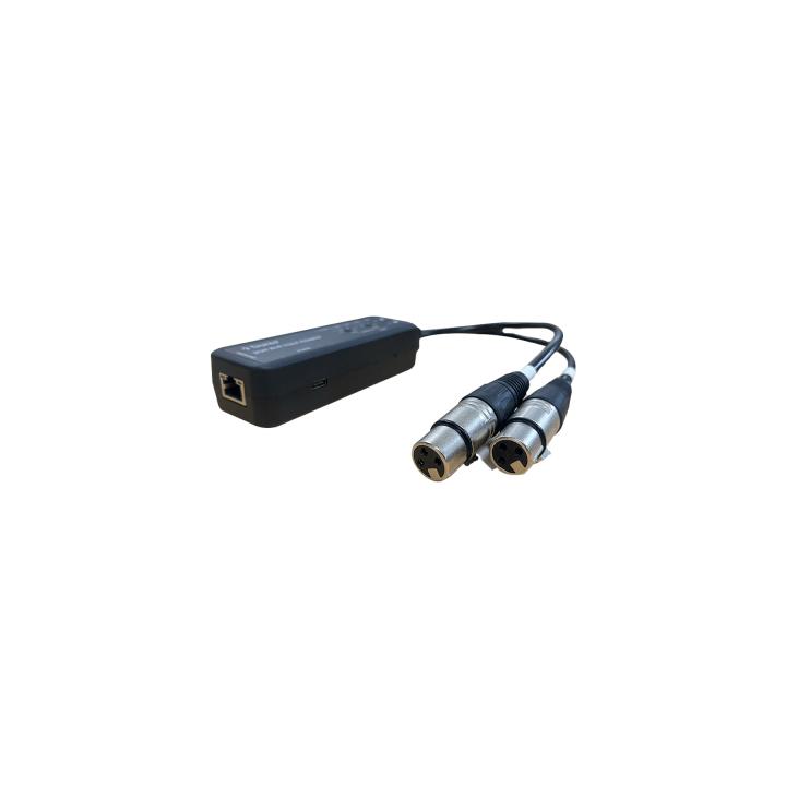 Extensor de Audio Dante® | 2CH XLR Input Adapter | Entrada XLR Balanceada/No Balanceada 2 Canales | Salida Digital