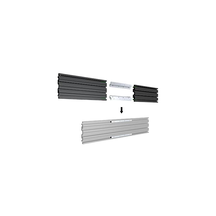 Accesorio_ Riel de Aluminio con Longitud 1750 mm | Ancho 120 mm|  Espesor 9 mm | Incluye Tapas y Tornillos | Compatible
