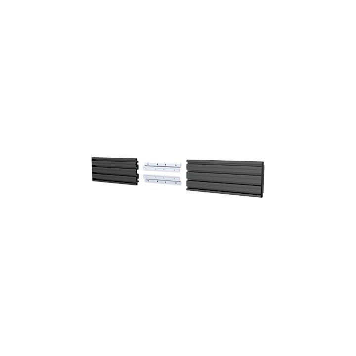 Accesorio_ Riel de Aluminio con Longitud 1750 mm | Ancho 120 mm|  Espesor 9 mm | Incluye Tapas y Tornillos | Compatible