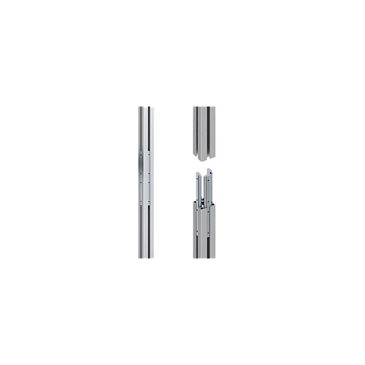 Accesorio _ Riel de Aluminio Longitud 1670 mm | Ancho 40 mm | Altura 40 mm | Diseño Modular | Tapas de Riel Incluidas