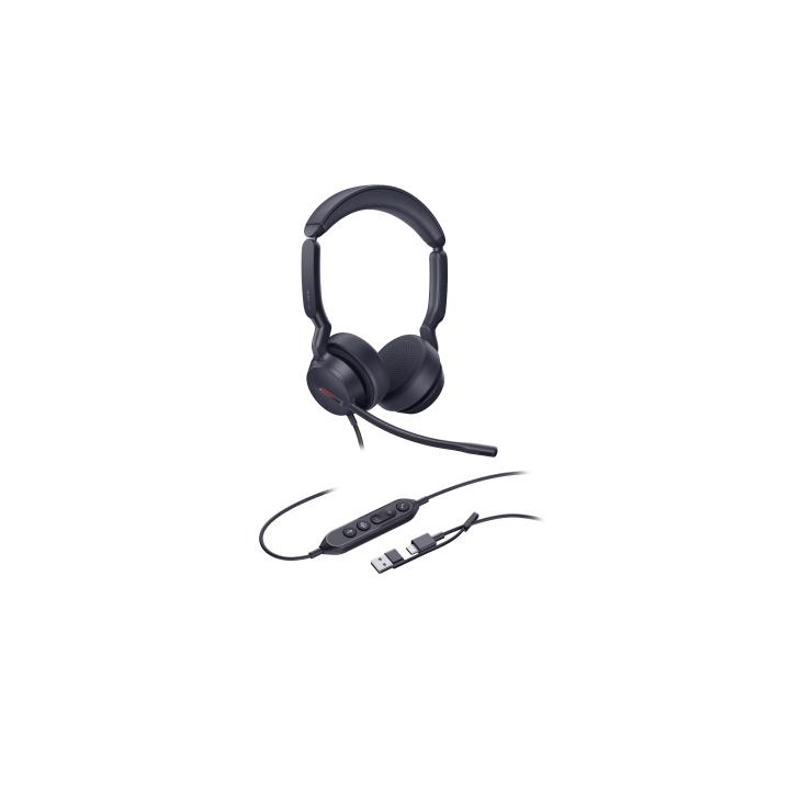 Diadema Alámbrica Yealink UH44 Dual USB-C/A Certificada con Microsoft Teams