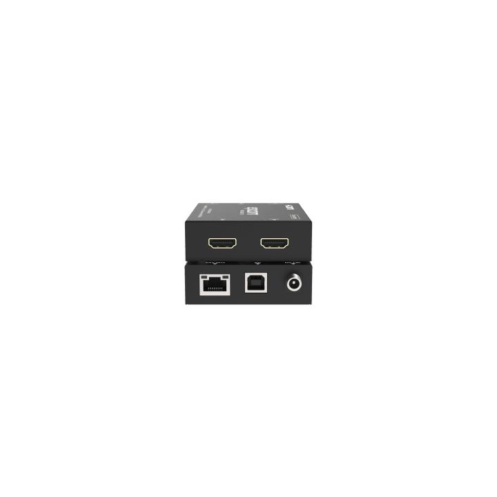 Extensor HDMI | Soporta KVM | Transmisión hasta 100 m | Cable CAT6 |  1080P@60Hz | Copia EDID automática | Sin