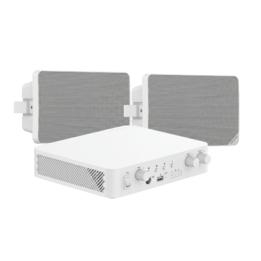 Kit de Audio | 70/100V | 2 Altavoces de pared | Bluetooth | Color Blanco | Hik-Connect