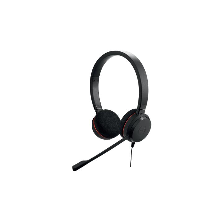 Jabra Evolve 20 DUO con Conexión USB C/A, Micrófono con Cancelación de Ruido de Ultima Generación, Configuración
