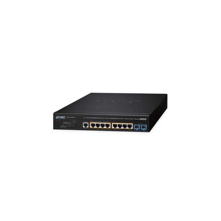 Switch AV Administrable Capa 2/ Compatible con Dante / 4 Puertos Gigabit PoE++ 802.3bt 95W + 4 Puertos Gigabit PoE+