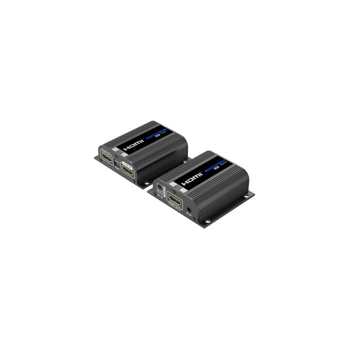 Kit Extensor HDMI | Hasta 70m 1080p | 40m 4K@30Hz | Compatible con HDCP | Cable Cat 6 Recomendado | Soporta Múltiples
