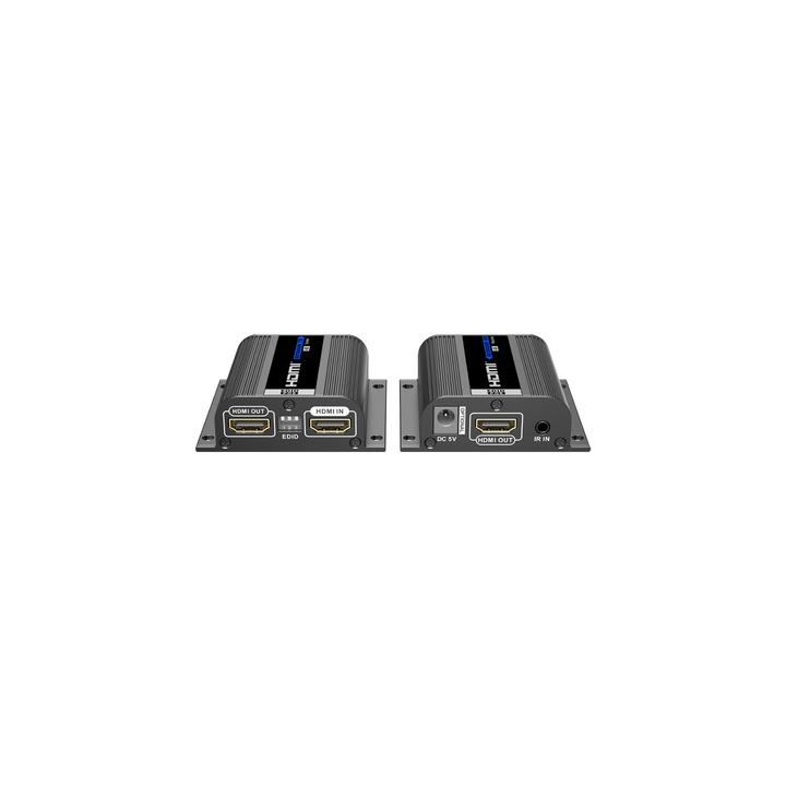 Kit Extensor HDMI | Hasta 70m 1080p | 40m 4K@30Hz | Compatible con HDCP | Cable Cat 6 Recomendado | Soporta Múltiples