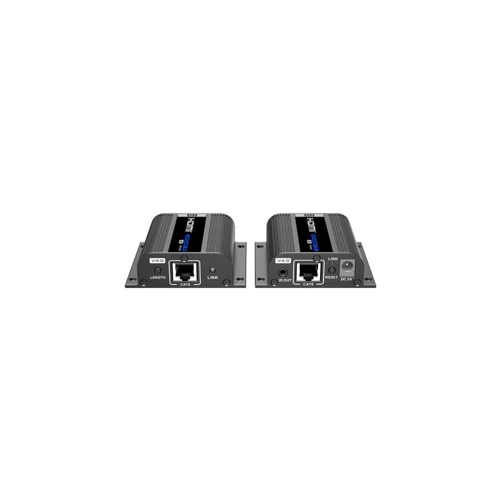 Kit Extensor HDMI | Hasta 70m 1080p | 40m 4K@30Hz | Compatible con HDCP | Cable Cat 6 Recomendado | Soporta Múltiples