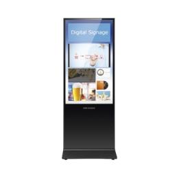 Pantalla de 55" 4K para Publicidad Digital / Base para Piso (Totem) / Puertos USB / Entrada de Video HDMI y VGA /  WiFi