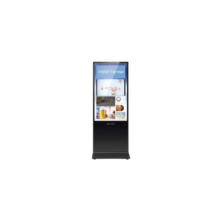 Pantalla de 55" 4K para Publicidad Digital / Base para Piso (Totem) / Puertos USB / Entrada de Video HDMI y VGA /  WiFi