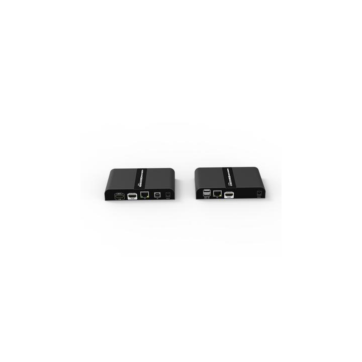 Kit extensor KVM (HDMI y USB 2.0) hasta 100 metros | Resolución 4K @ 30 Hz | Cat 6/6A/7 | CERO LATENCIA | Salida Loop