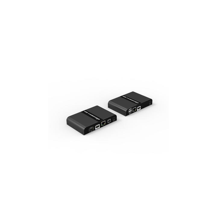 Kit extensor KVM (HDMI y USB 2.0) hasta 100 metros | Resolución 4K @ 30 Hz | Cat 6/6A/7 | CERO LATENCIA | Salida Loop