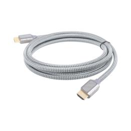 Cable HDMI de Alta Resolución en 8K / Versión 2.1 / 2 Metros de Longitud (6.56 Pies) / Recomendado para Audio eARC /