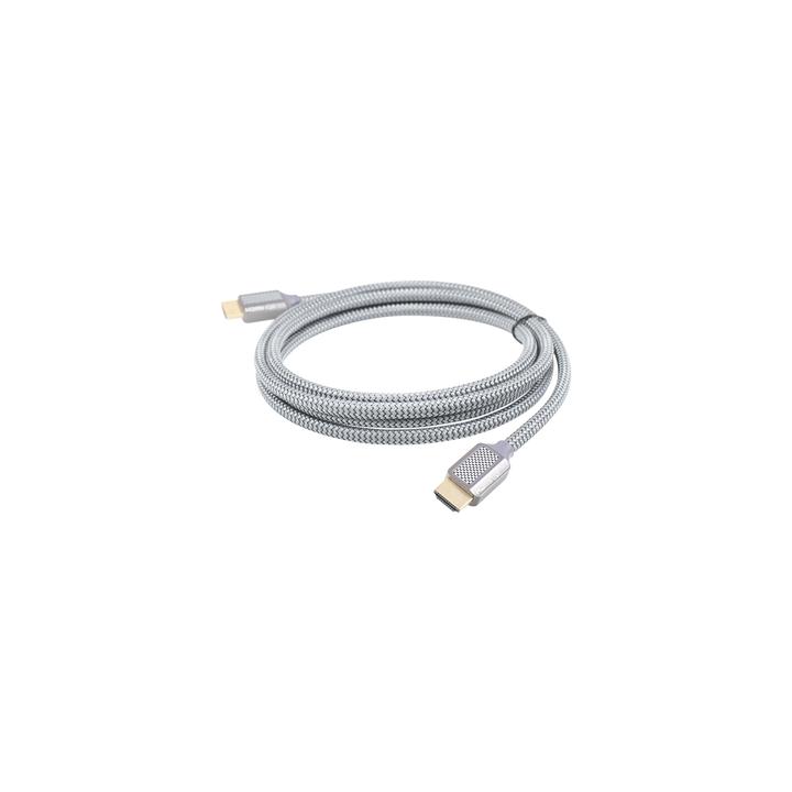 Cable HDMI de Alta Resolución en 8K / Versión 2.1 / 2 Metros de Longitud (6.56 Pies) / Recomendado para Audio eARC /