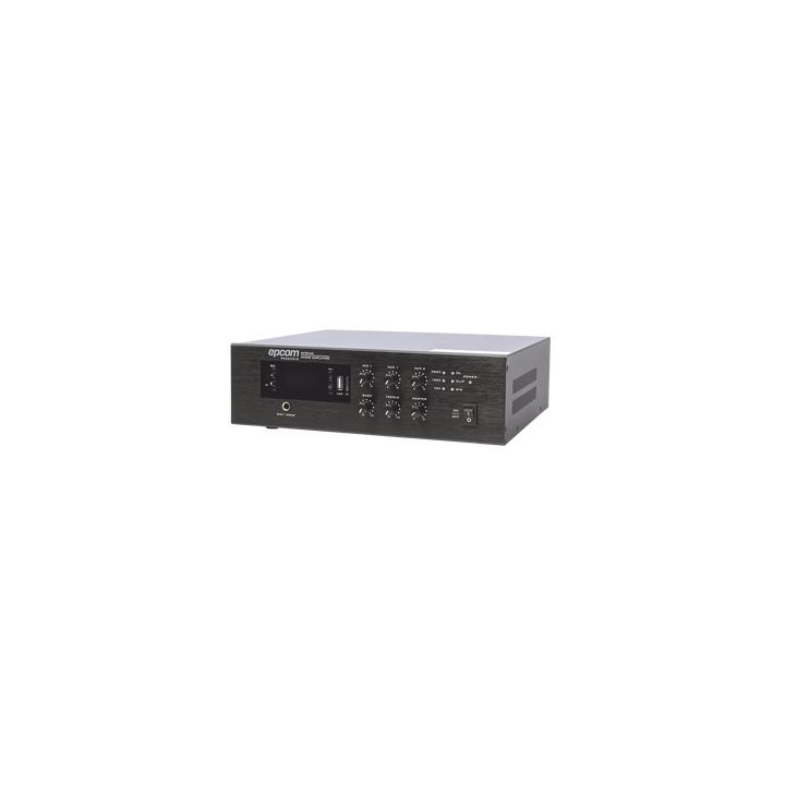 Mini Amplificador de Audio Mezclador | 240W RMS | Sistema 70/100V | MP3 | Tuner | Bluetooth | Musica ambiental y Voceo