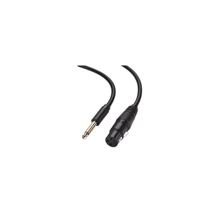 Cable para Micrófono Plug 6.35 mm (1/4 Inch) Macho a XLR Canon Hembra / Núcleo de Cobre / 5 Metros / Alta Calidad /