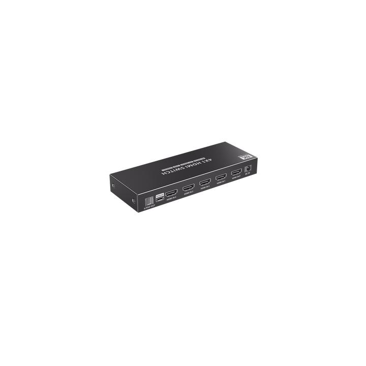 Switch Conmutador  HDMI 4X1 | 4 Entradas 1 Salida | Velocidad de trasmisión 48 Gbps | Resolución 8K | Salida de audio