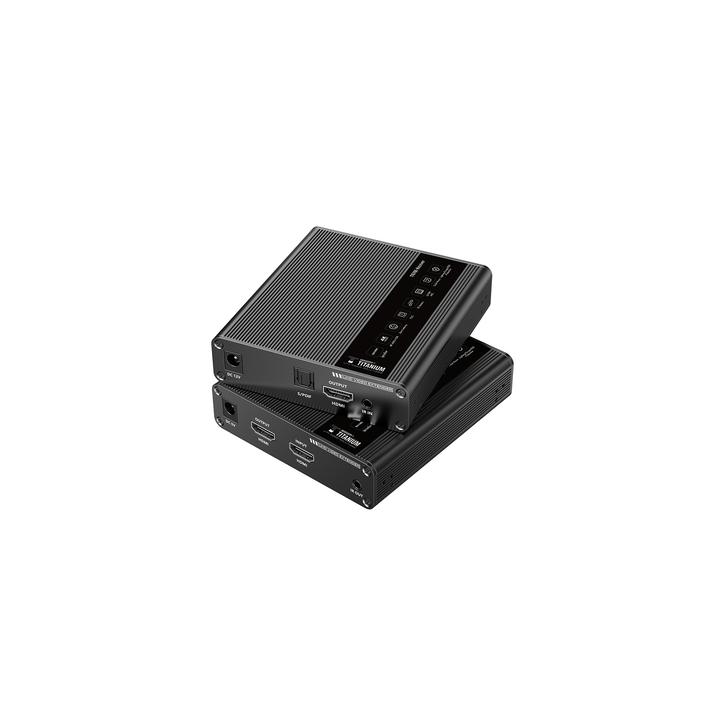 Kit Extensor HDMI para distancias de 70 metros / Resolución 4K x 2K@ 60 Hz/ Cat 6, 6a y 7 / IPCOLOR / CERO LATENCIA /