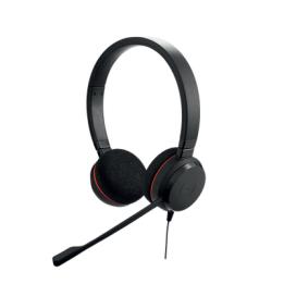 Jabra Evolve 20 Duo con conexión USB, micrófono con cancelación de ruido de última generación, configuración Plug