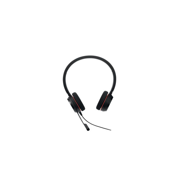 Jabra Evolve 20 Duo con conexión USB, micrófono con cancelación de ruido de última generación, configuración Plug