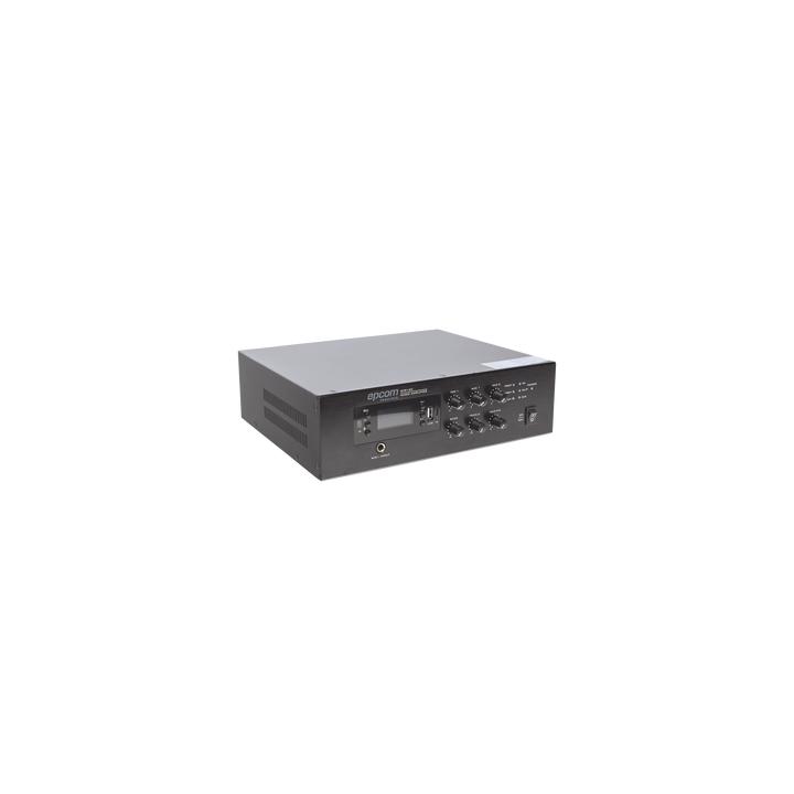 Mini Amplificador de Audio Mezclador | 120W RMS | Sistema 70/100V | MP3 | Tuner | Bluetooth | Musica ambiental y Voceo
