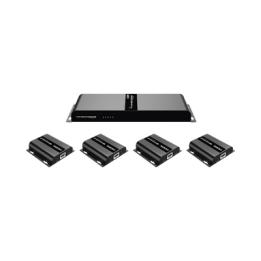 Kit Divisor y Extensor HDMI (Extender Splitter) | Divide 1 Fuente HDMI a 4 Pantallas | Extiende la señal HDMI hasta