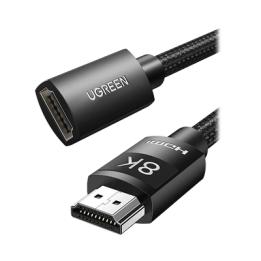 Cable de Extensión HDMI 8K | 1 Metro (3.28 Pies) | Macho a Hembra | HDMI 2.1 | 8K@60Hz | Núcleo de Cobre Puro 28AWG |