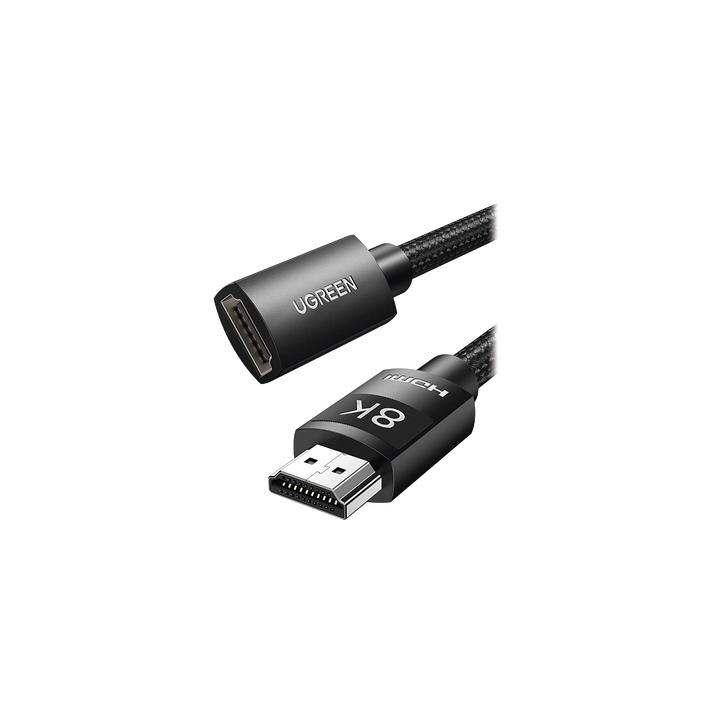 Cable de Extensión HDMI 8K | 1 Metro (3.28 Pies) | Macho a Hembra | HDMI 2.1 | 8K@60Hz | Núcleo de Cobre Puro 28AWG |