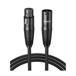 Cable para Micrófono XLR Tipo Canon Macho a Hembra | 15 Metros | Plug & Play | Anti interferencias | Triple Blindaje |