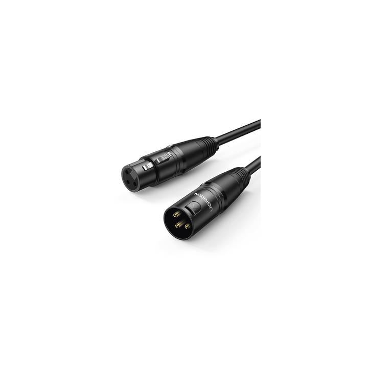 Cable para Micrófono XLR Tipo Canon Macho a Hembra | 15 Metros | Plug & Play | Anti interferencias | Triple Blindaje |