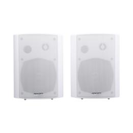 Altavoces Amplificada de Montaje en Pared 5"+1.5" | RMS 20W@8ohms y Pasivo 20W | Material ABS | Reja Metálica |