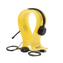 Jabra Evolve 30 Duo con conexión USB / 3.5mm, micrófono con cancelación de ruido y controlador en el cable con