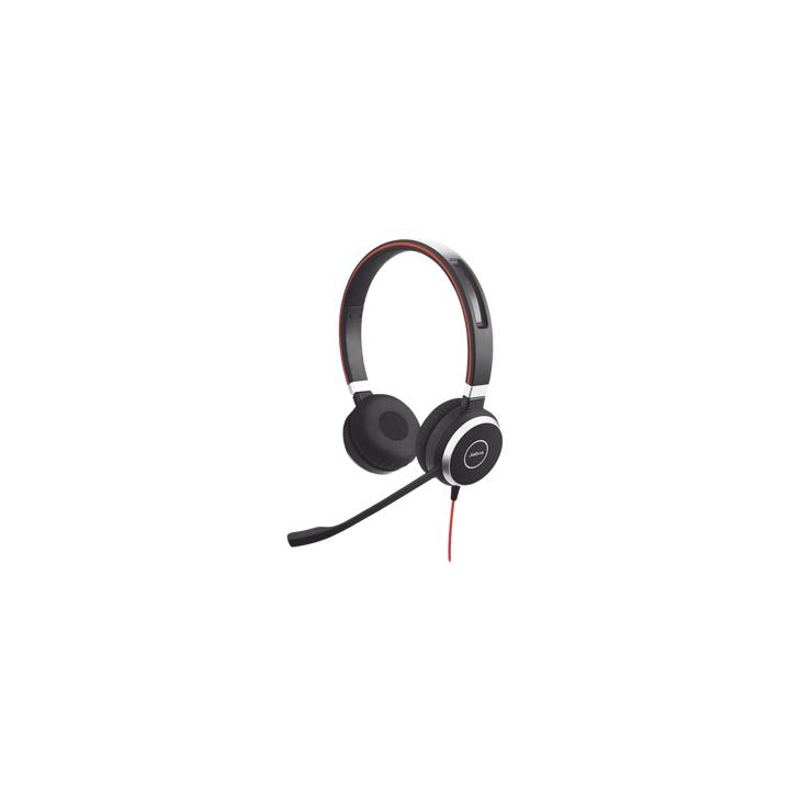 Jabra Evolve 40 Duo con Conexión USB / 3.5 mm, indicador de ocupado y cancelación de ruido pasiva (6399-823-109)