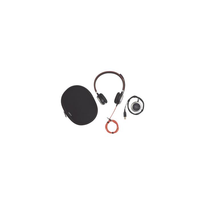 Jabra Evolve 40 Duo con Conexión USB / 3.5 mm, indicador de ocupado y cancelación de ruido pasiva (6399-823-109)