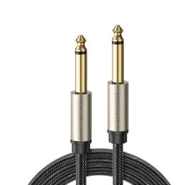 Cable de Audio Mono 6.35mm (1/4") Macho a 6.35mm (1/4") Macho / 10 Metros / Núcleo de Cobre / Blindaje Interno / Nylon