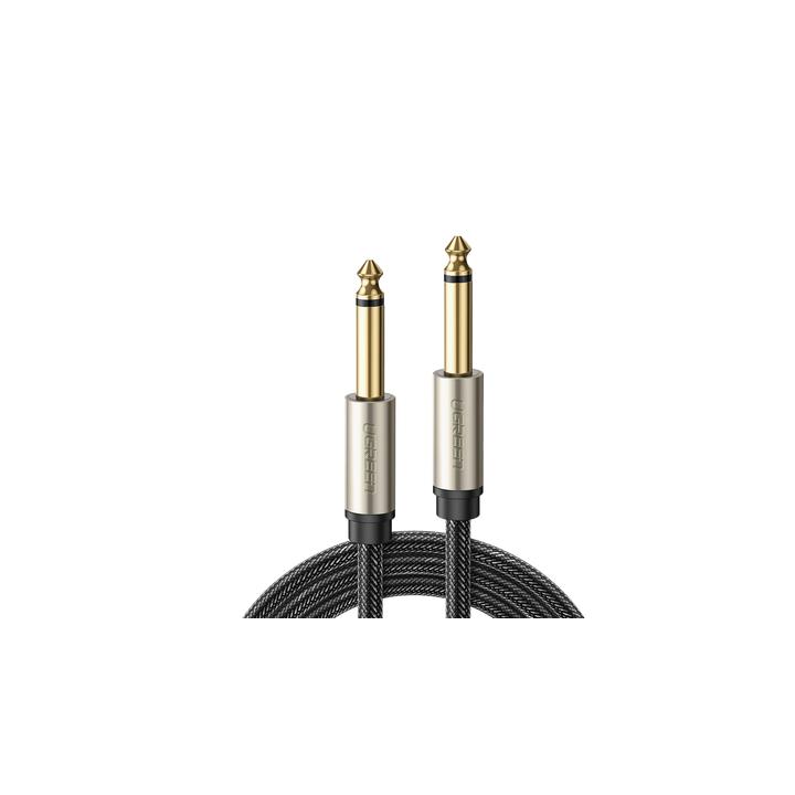 Cable de Audio Mono 6.35mm (1/4") Macho a 6.35mm (1/4") Macho / 10 Metros / Núcleo de Cobre / Blindaje Interno / Nylon