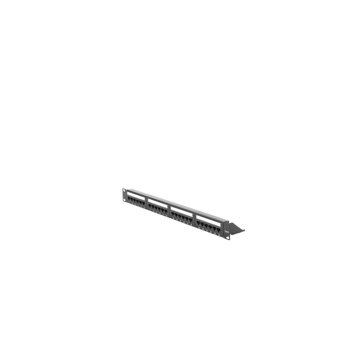 Panel de Parcheo de Impacto (110) UTP de 24 Puertos Cat6, 19 Pulgadas (48.26 cm), con Barra para Organizar Cable