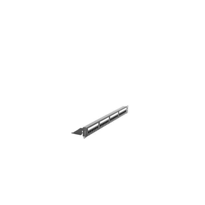Panel de Parcheo de Impacto (110) UTP de 24 Puertos Cat6, 19 Pulgadas (48.26 cm), con Barra para Organizar Cable