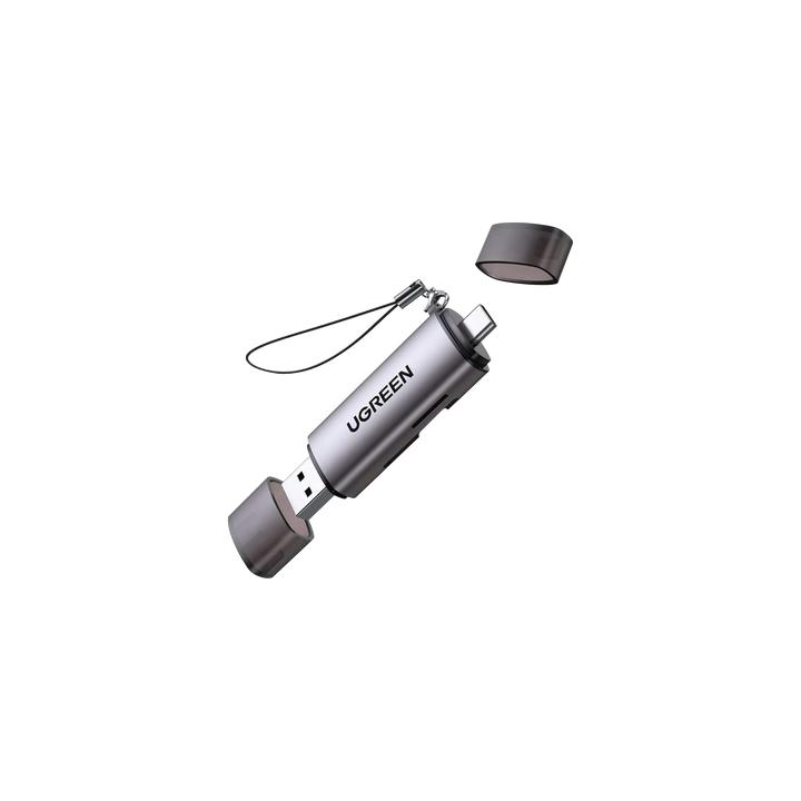 Lector de Tarjetas USB-C + USB-A a MicroSD (TF)/SD | OTG | USB-C 3.1 | 5Gbps | Soporta hasta 2TB | Soporta Windows/Mac