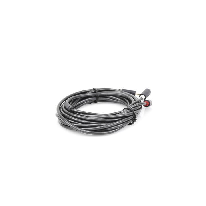 Cable Adaptador de 3.5mm Macho a 2 RCA Macho / 5 Metros (16.40 Pies) / Color Gris / Blindaje Múltiple / ABS / Alta