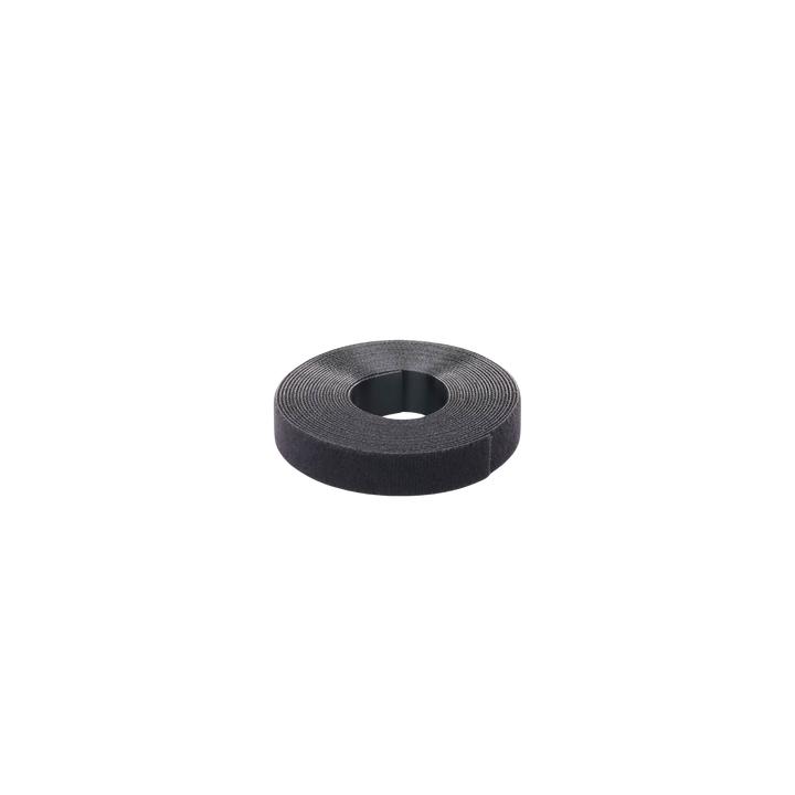 Rollo de Cinta de Contacto, de 15 Pies (4.5m) de Largo, 19.1 mm de Ancho, Color Negro