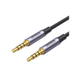 Cable Auxiliar de 3.5mm / Cable Audio Estéreo / Núcleo de Alambre de Cobre Esmaltado / Carcasa de Aluminio Azul +