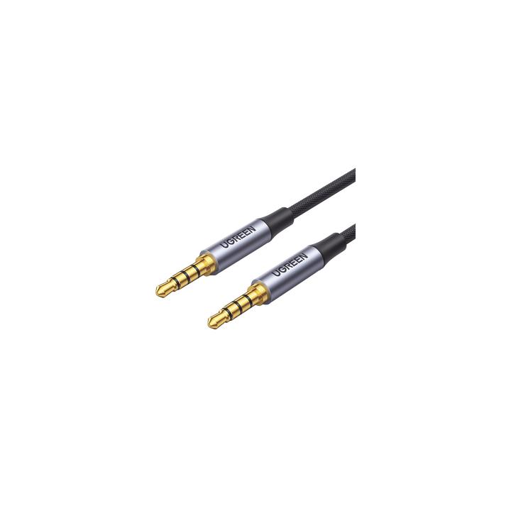 Cable Auxiliar de 3.5mm / Cable Audio Estéreo / Núcleo de Alambre de Cobre Esmaltado / Carcasa de Aluminio Azul +