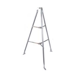 Montaje de tripie para exterior, altura total del tripie 1.52 m. Compatible con mástiles de hasta 3 m de largo 1  1/4