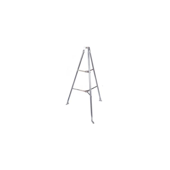 Montaje de tripie para exterior, altura total del tripie 1.52 m. Compatible con mástiles de hasta 3 m de largo 1  1/4